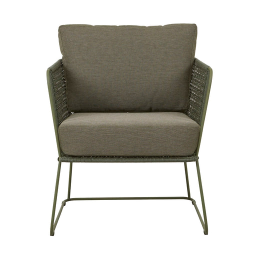 Cabana Sleigh Occasional Chair - Emerald - Moss