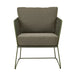 Cabana Sleigh Occasional Chair - Emerald - Moss