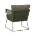 Cabana Sleigh Occasional Chair - Emerald - Moss