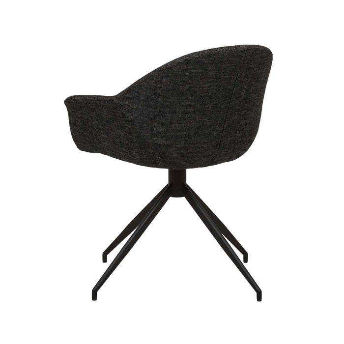 Daisy Spider Leg Office Chair - Ebony Weave
