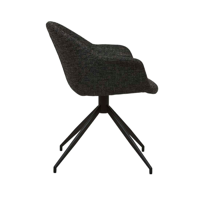Daisy Spider Leg Office Chair - Ebony Weave