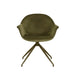 Daisy Spider Leg Office Chair - Loden - Antique Brass