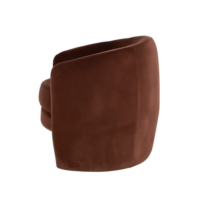 Kennedy Tenner Occasional Chair - Cognac Velvet