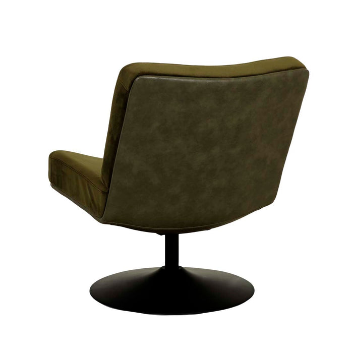 Preston Occasional Chair - Loden - Vintage Matt Green PU