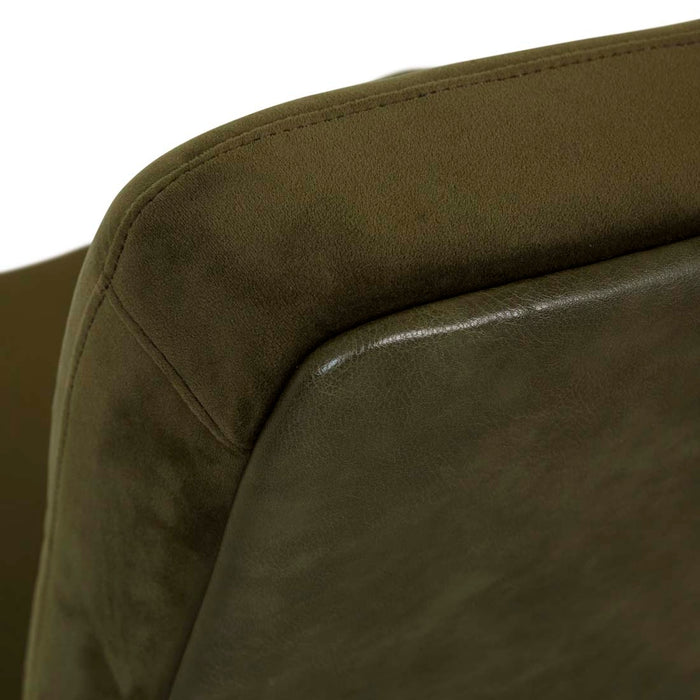 Preston Occasional Chair - Loden - Vintage Matt Green PU
