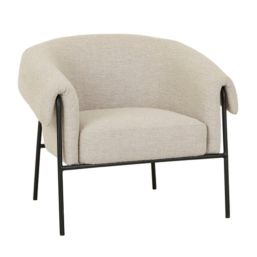 Sid Occasional Chair - Nougat - Black Metal
