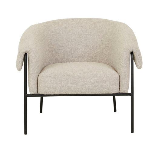 Sid Occasional Chair - Nougat - Black Metal