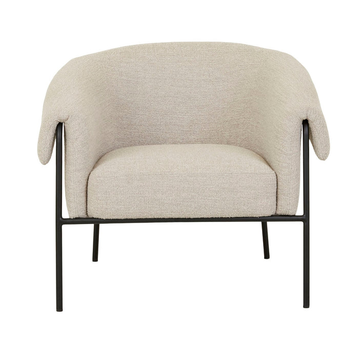 Sid Occasional Chair - Nougat - Black Metal
