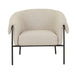 Sid Occasional Chair - Nougat - Black Metal