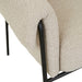 Sid Occasional Chair - Nougat - Black Metal