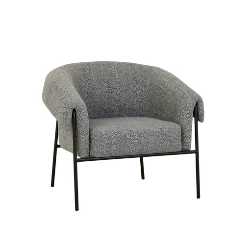 Sid Occasional Chair - Pewter - Matt Black