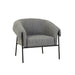 Sid Occasional Chair - Pewter - Matt Black