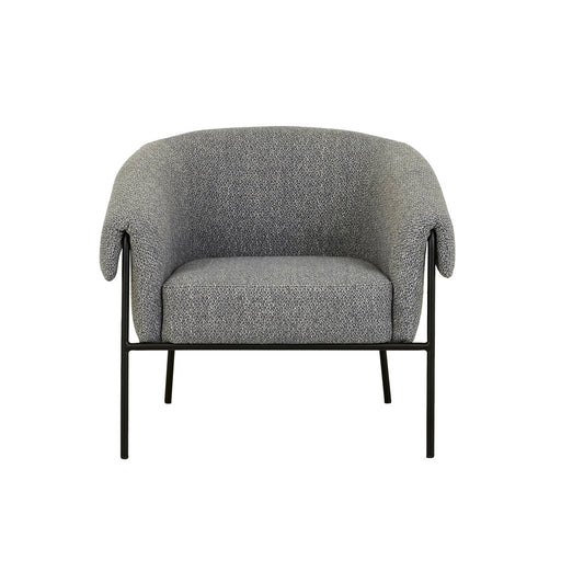 Sid Occasional Chair - Pewter - Matt Black