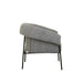 Sid Occasional Chair - Pewter - Matt Black