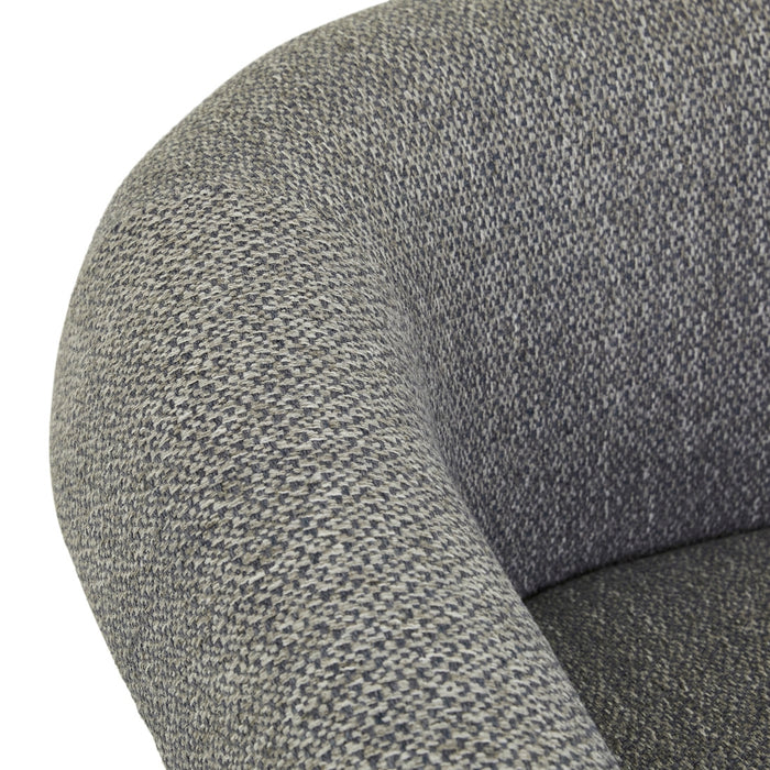 Sid Occasional Chair - Pewter - Matt Black