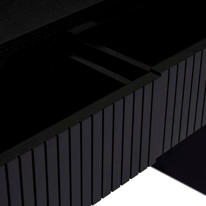 Chloe Channel Console - Black Oak