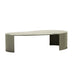 Oberon Curve Marble Coffee Table - Marine Marble - Thyme