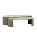 Oberon Curve Marble Coffee Table - Marine Marble - Thyme