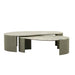 Oberon Curve Marble Coffee Table - Marine Marble - Thyme