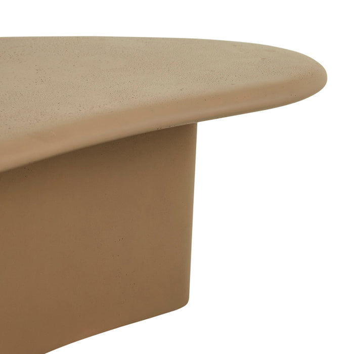 Arc Stone Coffee Table - Neutral Clay Pitted