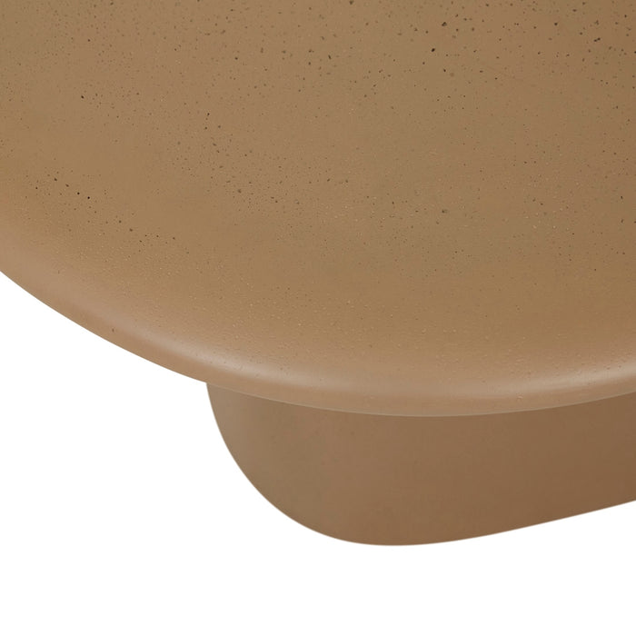 Arc Stone Coffee Table - Neutral Clay Pitted