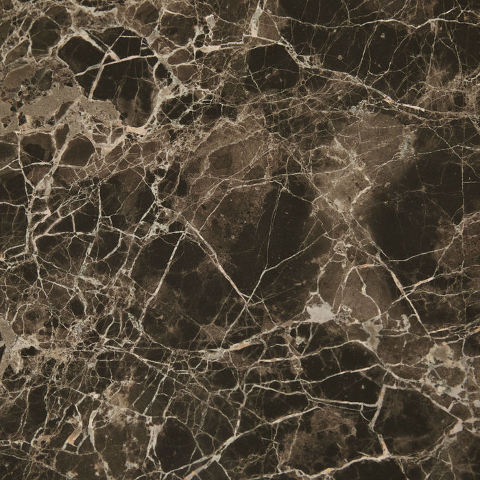 Willa Marble Coffee Table - Emperador Marble - Chocolate Oak