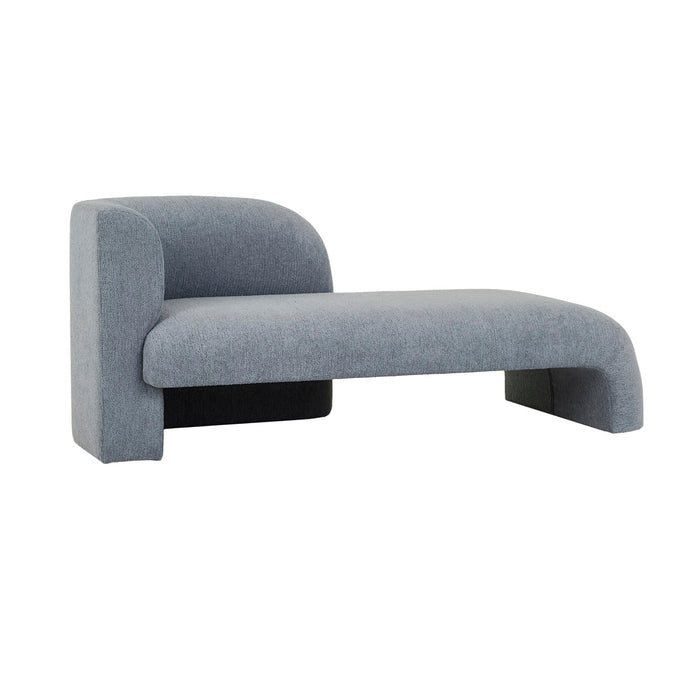 Aubury Daybed Left Arm - Vista Blue