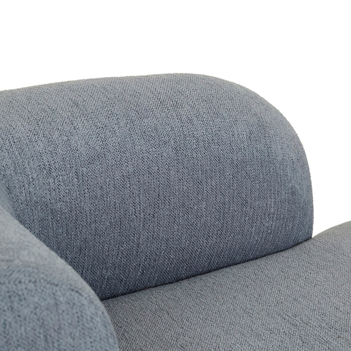 Aubury Daybed Left Arm - Vista Blue