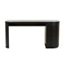 Orson Round Desk - Black Oak
