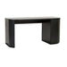 Orson Round Desk - Black Oak