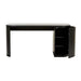 Orson Round Desk - Black Oak