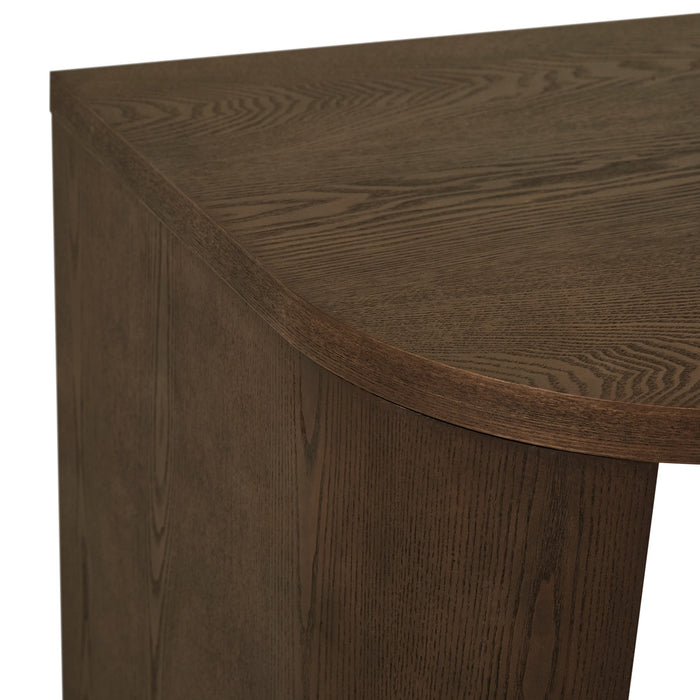 Orson Round Desk - Tobacco Ash