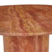 Atlas Decagon Dining Table - Satin Red Travertine