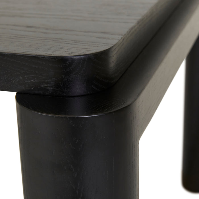 Flint Dining Table - Black Oak