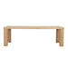 Frankie 240 Dining Table - Natural - Natural Ash