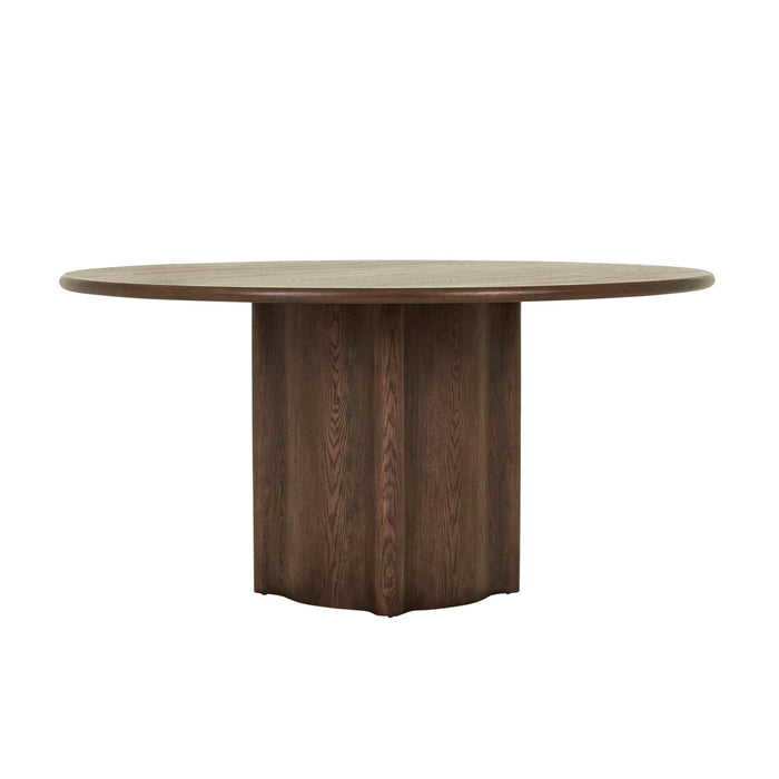 Leon Round Dining Table - Tobacco Ash