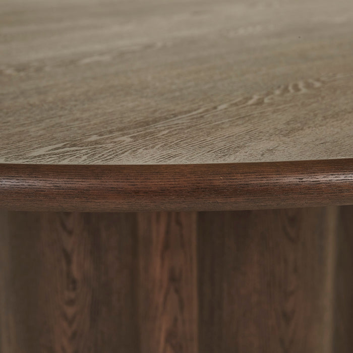 Leon Round Dining Table - Tobacco Ash