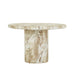 Lucia Curve Dining Table - Faux Mocha Marble
