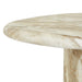 Lucia Curve Dining Table - Faux Mocha Marble