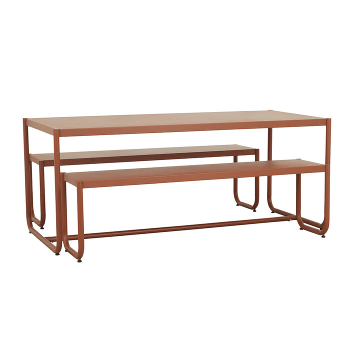 Dockside Arc Dining Ensemble - Terracotta