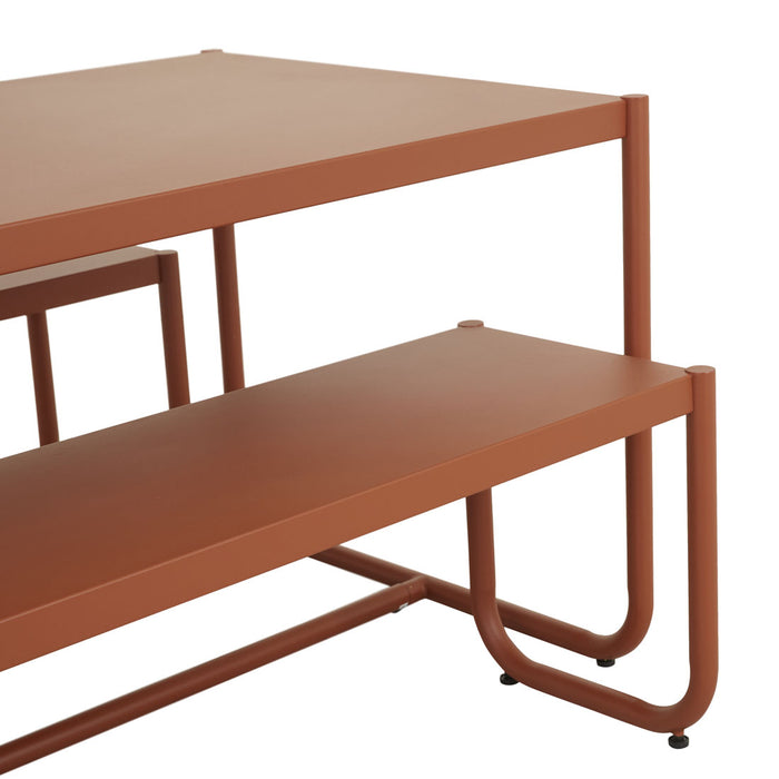 Dockside Arc Dining Ensemble - Terracotta