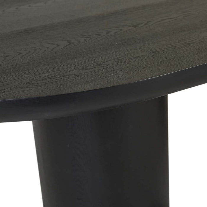 Seb Oval Dining Table - Black Oak