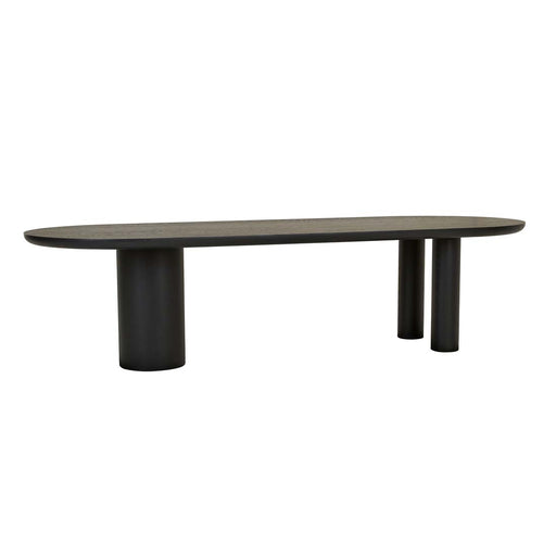 Seb Oval Dining Table - Black Oak