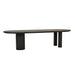 Seb Oval Dining Table - Black Oak