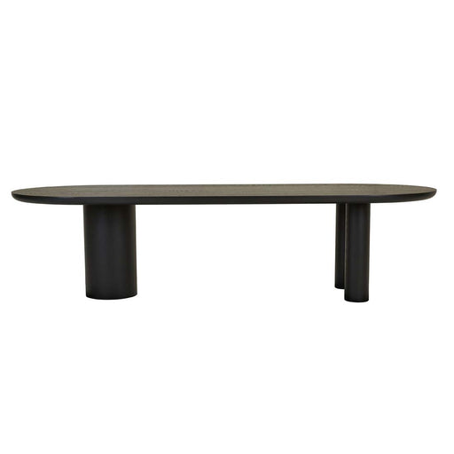 Seb Oval Dining Table - Black Oak