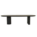 Seb Oval Dining Table - Black Oak