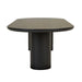 Seb Oval Dining Table - Black Oak