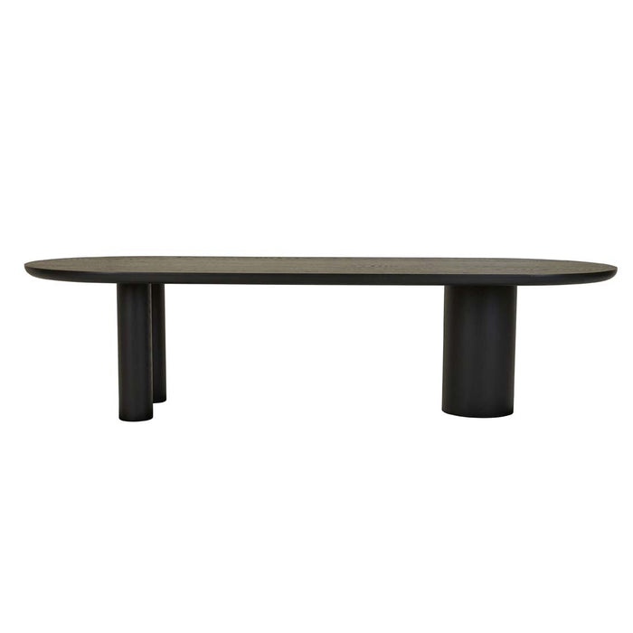 Seb Oval Dining Table - Black Oak