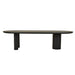 Seb Oval Dining Table - Black Oak