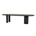 Seb Oval Dining Table - Black Oak
